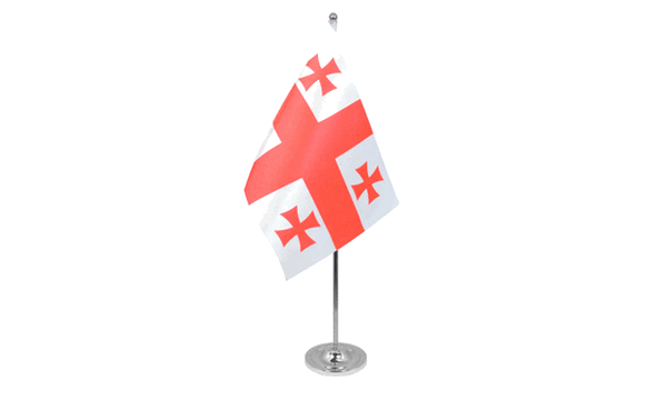 Georgia Republic New Satin Table Flag